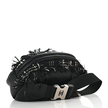 Chanel Nylon Tweed Coco Neige Belt Bag Black 3 of 8