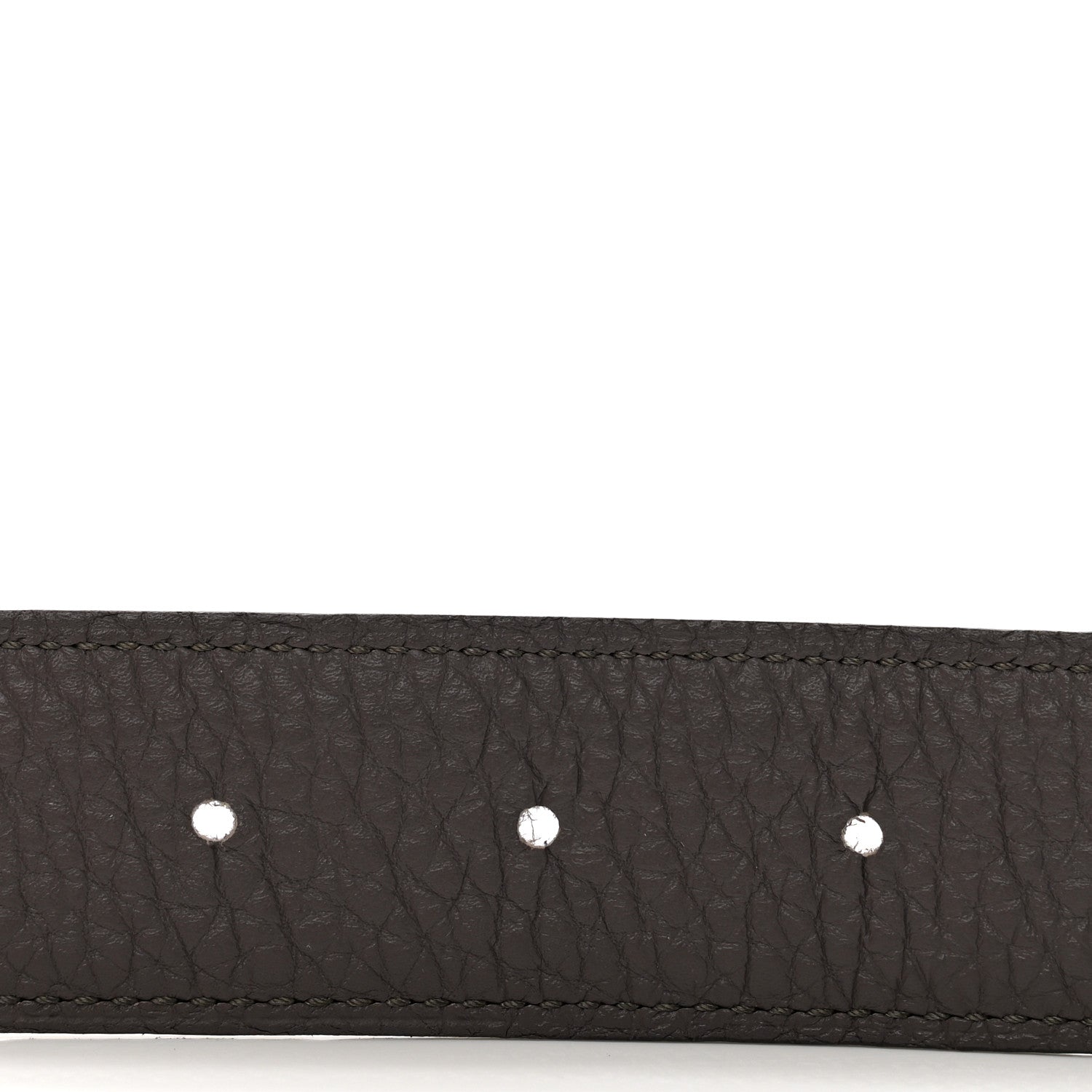 Hermes Swift Epsom 24mm Mini Constance H Belt 85 34 Black Etoupe 4 of 4