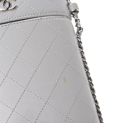 Chanel Lambskin Quilted Chain Around Phone Holder Grey 8 of 11