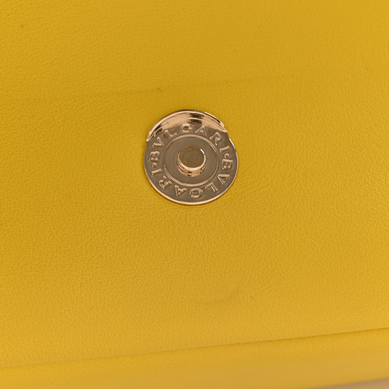 Bulgari Calfskin Matelasse Small Serpenti Cabochon Shoulder Bag Yellow 13 of 13