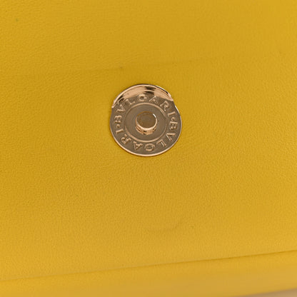 Bulgari Calfskin Matelasse Small Serpenti Cabochon Shoulder Bag Yellow 13 of 13