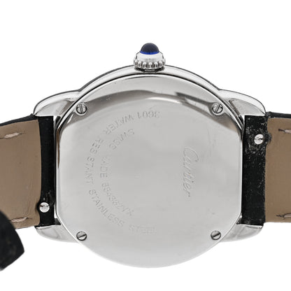 Cartier Stainless Steel Calfskin 29mm Ronde Solo Quartz Watch 4 of 5