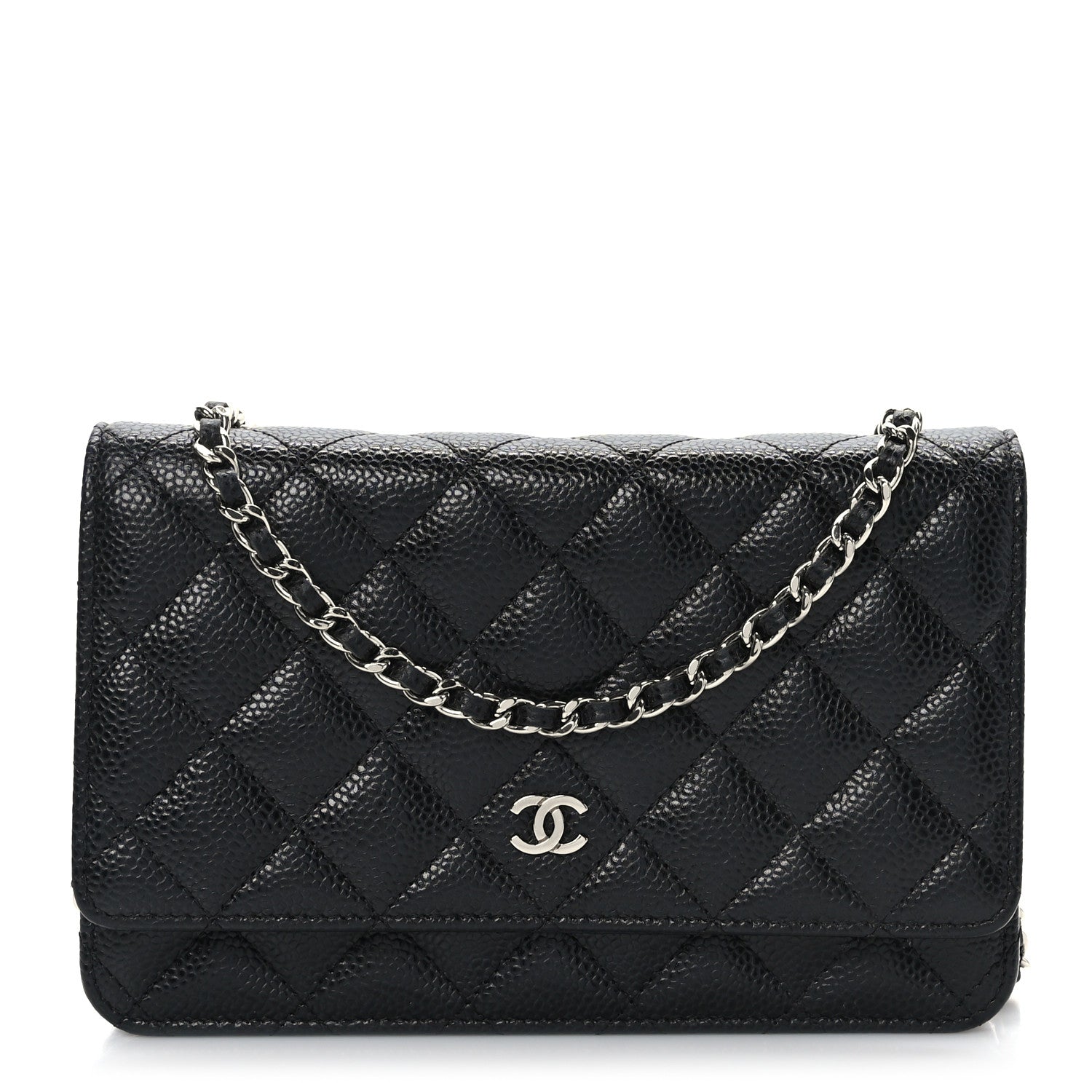 Chanel Caviar Quilted Wallet on Chain WOC Black 1 of 10