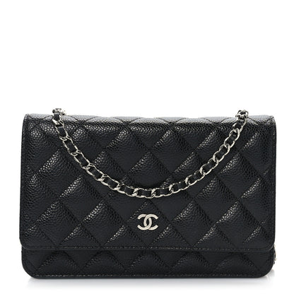 Chanel Caviar Quilted Wallet on Chain WOC Black 1 of 10