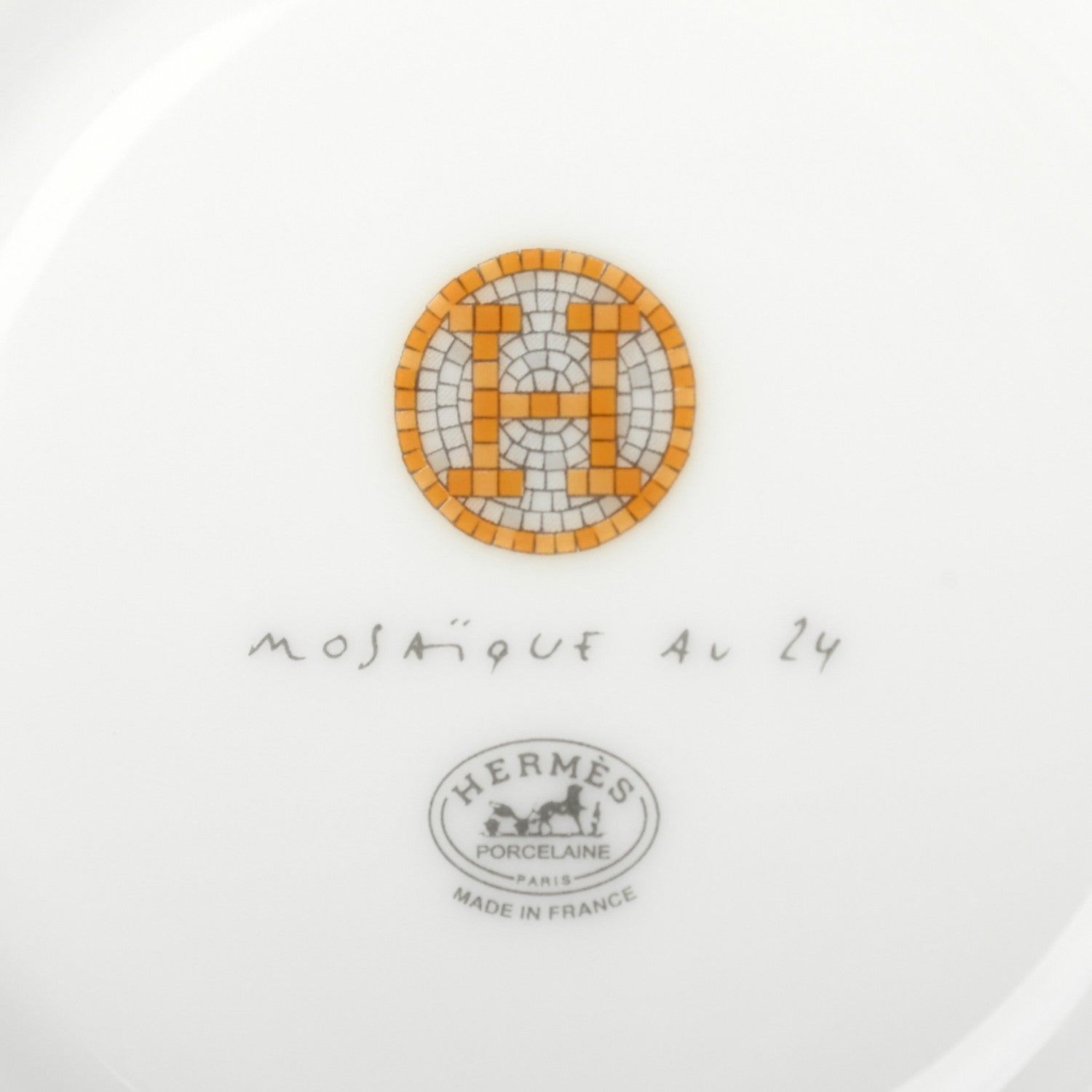 Hermes Porcelain Mosaique Au 24 Bread And Butter Plate 3 of 5