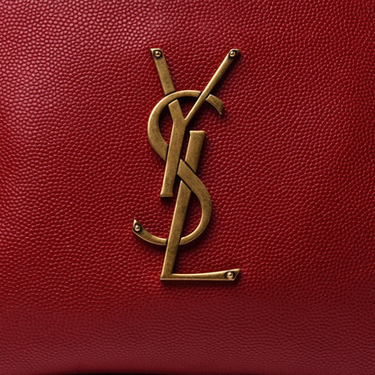 Saint Laurent Grain De Poudre Monogram Belt Bag Rouge Eros 8 of 13