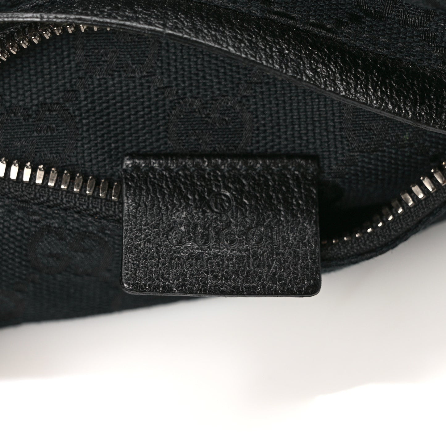 GG Monogram Double Pocket Belt Bag Black