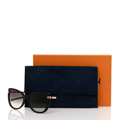 Louis Vuitton Monogram Acetate Charlotte Sunglasses Z0781W Black 9 of 9