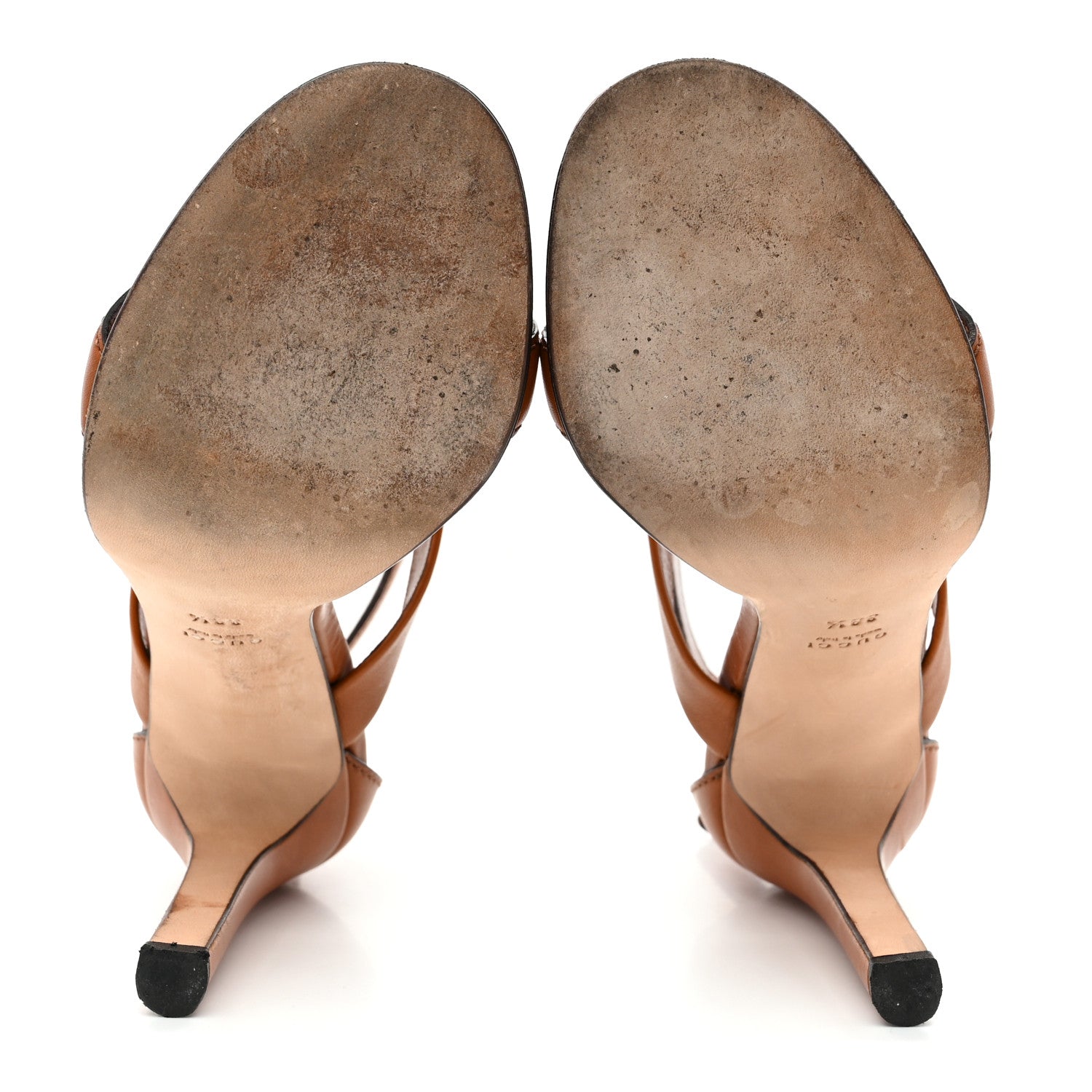 Gucci Saddle Soft Lux 1973 Sandals 38.5 Ginger Bread 6 of 10