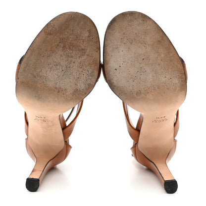 Gucci Saddle Soft Lux 1973 Sandals 38.5 Ginger Bread 6 of 10