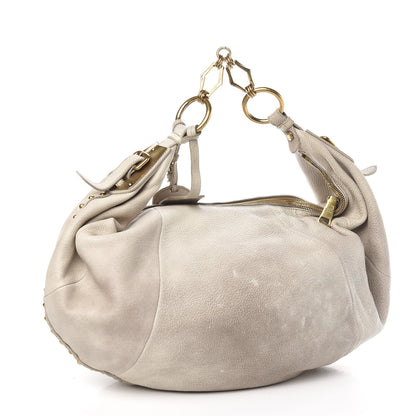 Prada Deerskin Tamponato Hobo White 3 of 13