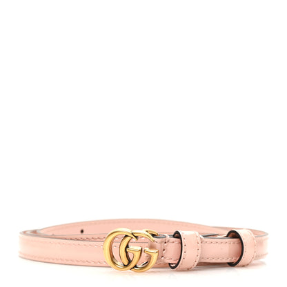 Gucci Patent Double G Thin Belt 110 44 Powder Pink 1 of 4