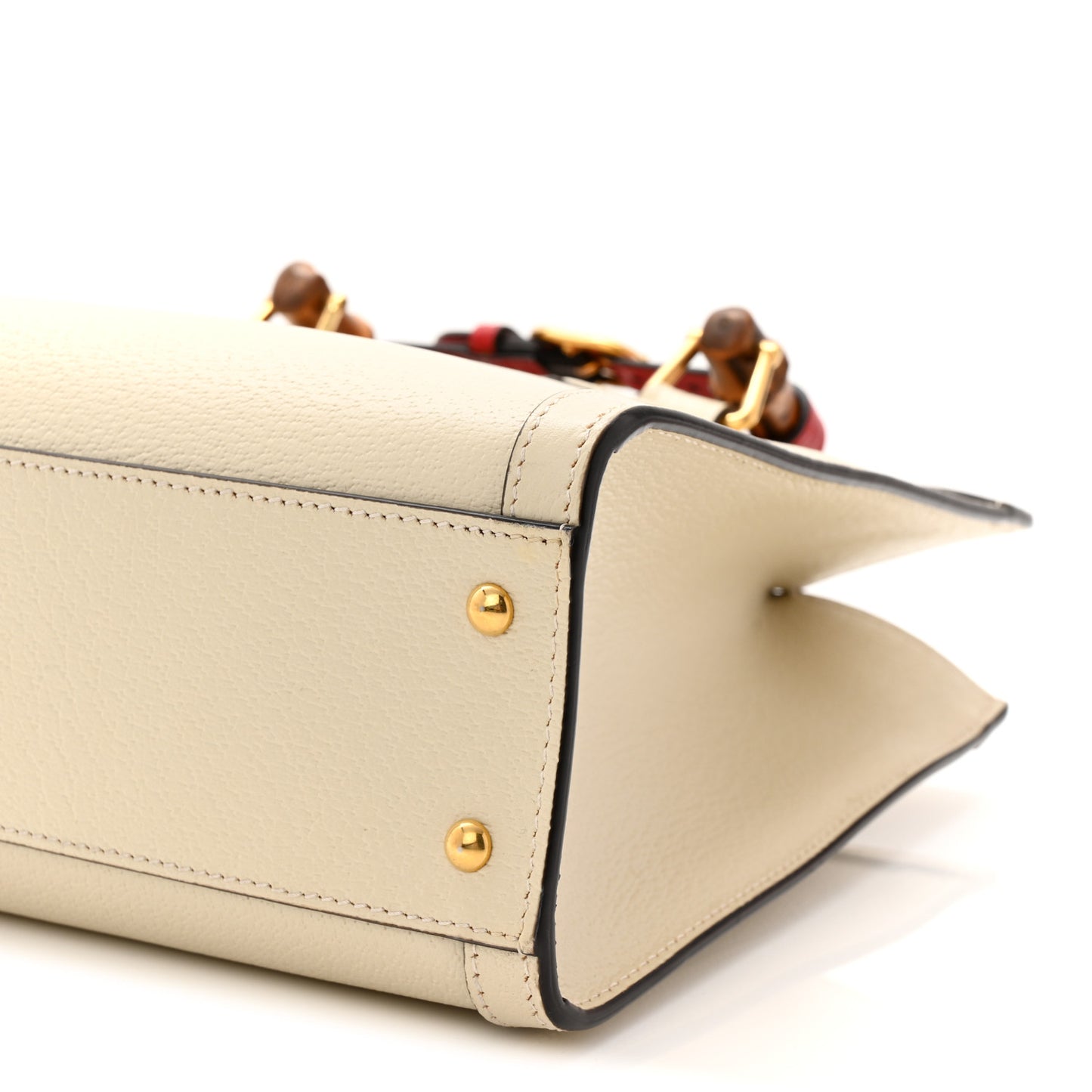 Wonka Grain Calfskin Medium Diana Tote Bag Mystic White