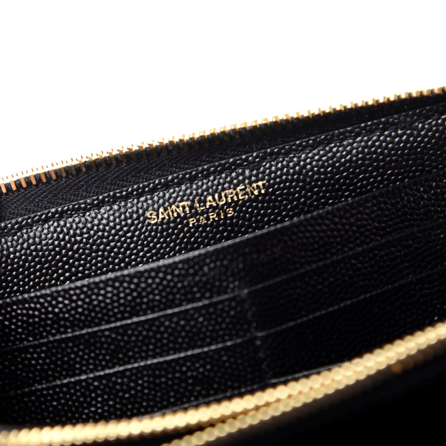 Grain De Poudre Matelasse Chevron Monogram Zip Around Wallet Black