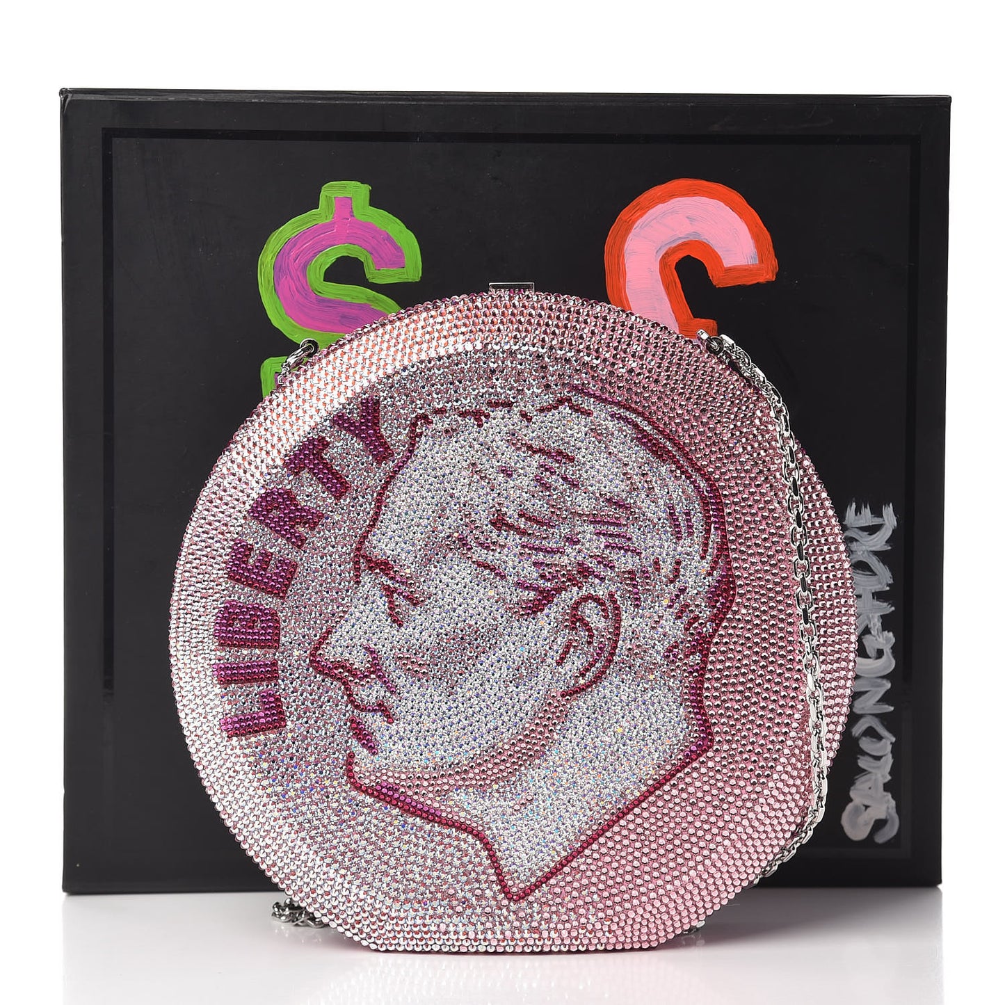 Crystal No Ceilings Dime Disc Bag Pink