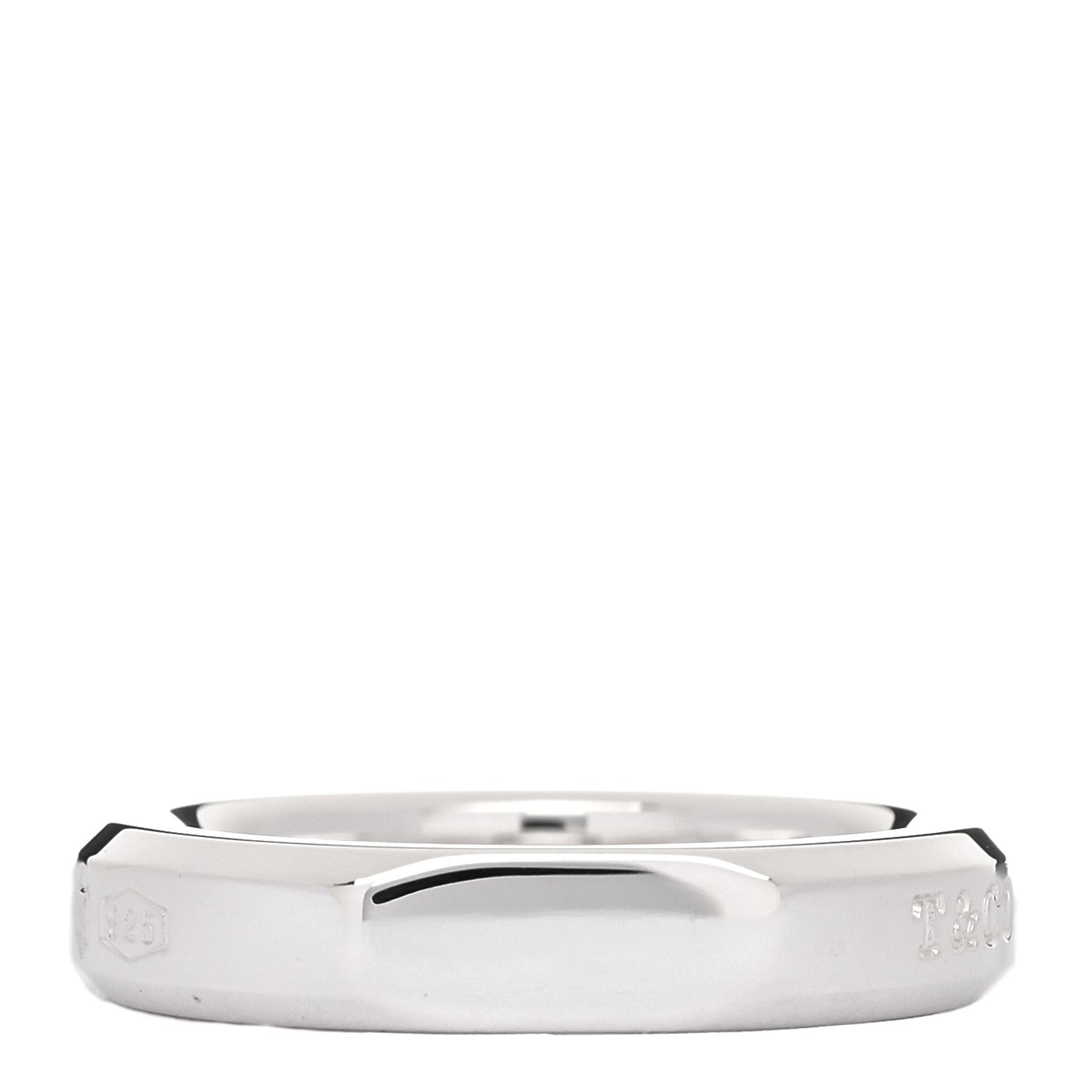 Tiffany Sterling Silver Makers Narrow Slice Ring 50 5.5 1 of 7