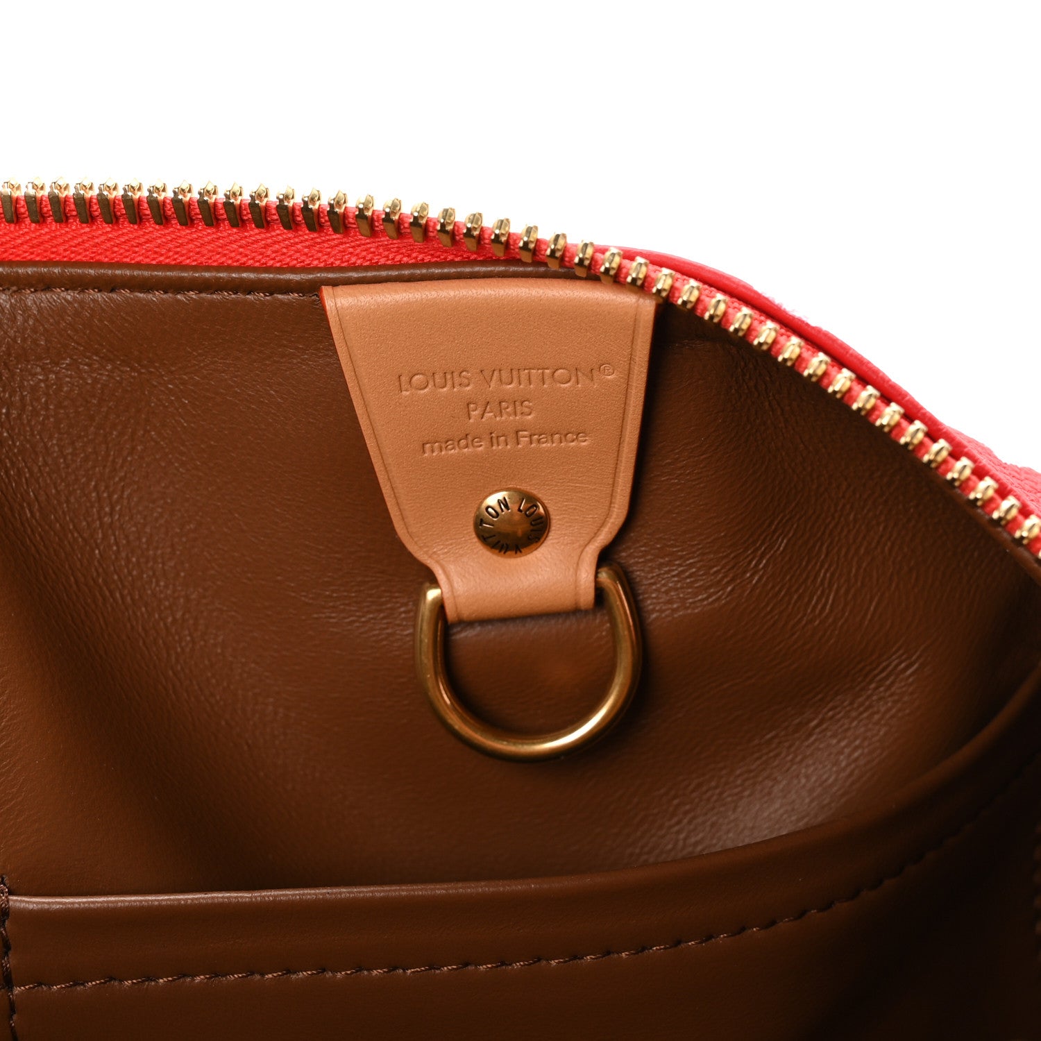 Louis Vuitton Calfskin Monogram Speedy P9 Bandouliere 40 Red 7 of 10