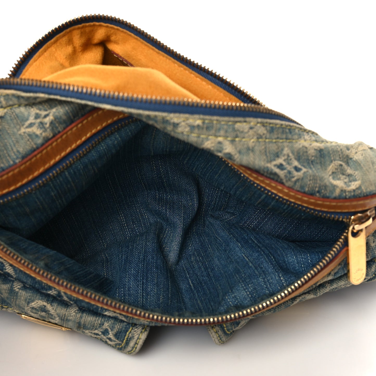 Monogram Denim Baggy PM Blue