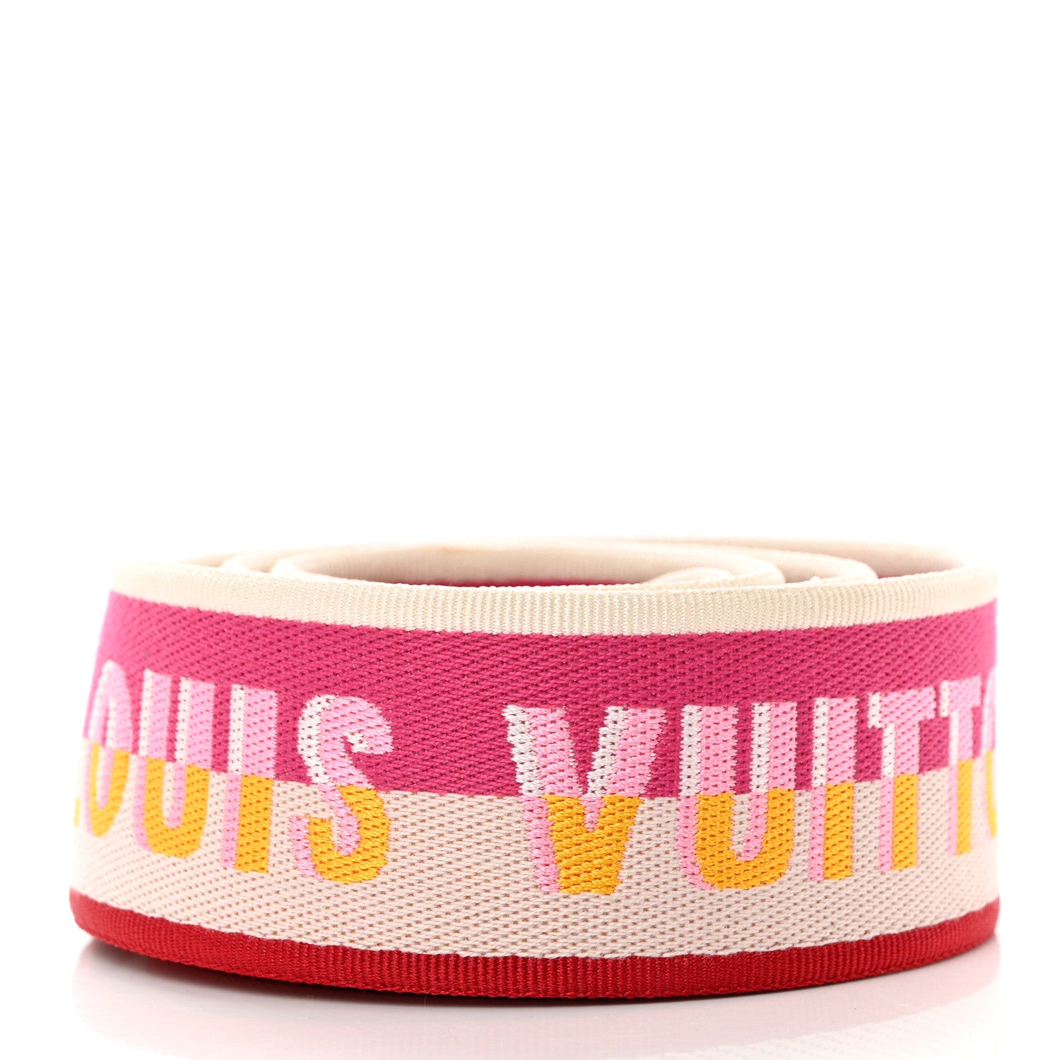 Louis Vuitton Jacquard Speedy Bandouliere 20 Shoulder Strap Fuchsia 2 of 3