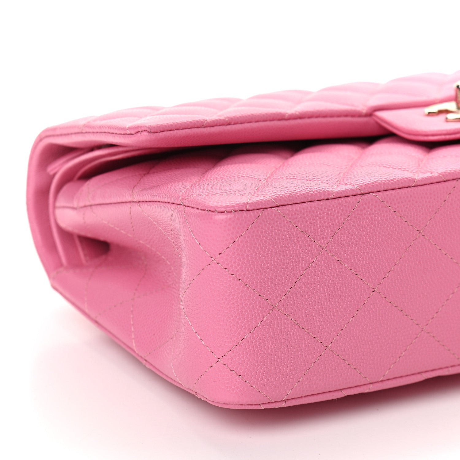 Chanel Caviar Quilted Medium Double Flap Pink 7 of 8