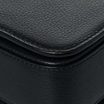 MCM Visetos Calfskin Spot Park Avenue Medium Shoulder Bag Dark Grey Black 10 of 13