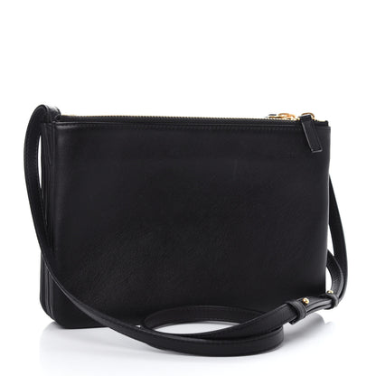 Celine Lambskin Small Trio Crossbody Bag Black 3 of 11
