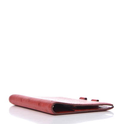 Hermes Ostrich Vision Agenda Cover PM Rouge Vif 4 of 8