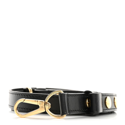 Louis Vuitton Calfskin Adjustable Shoulder Strap Black 1 of 4