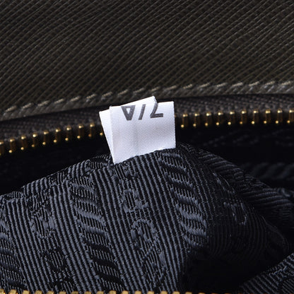Prada Saffiano Large Galleria Double Zip Tote Militare 8 of 10