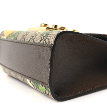 Gucci GG Supreme Monogram Tian Small Padlock Shoulder Bag Beige Multicolor New Acero 10 of 10