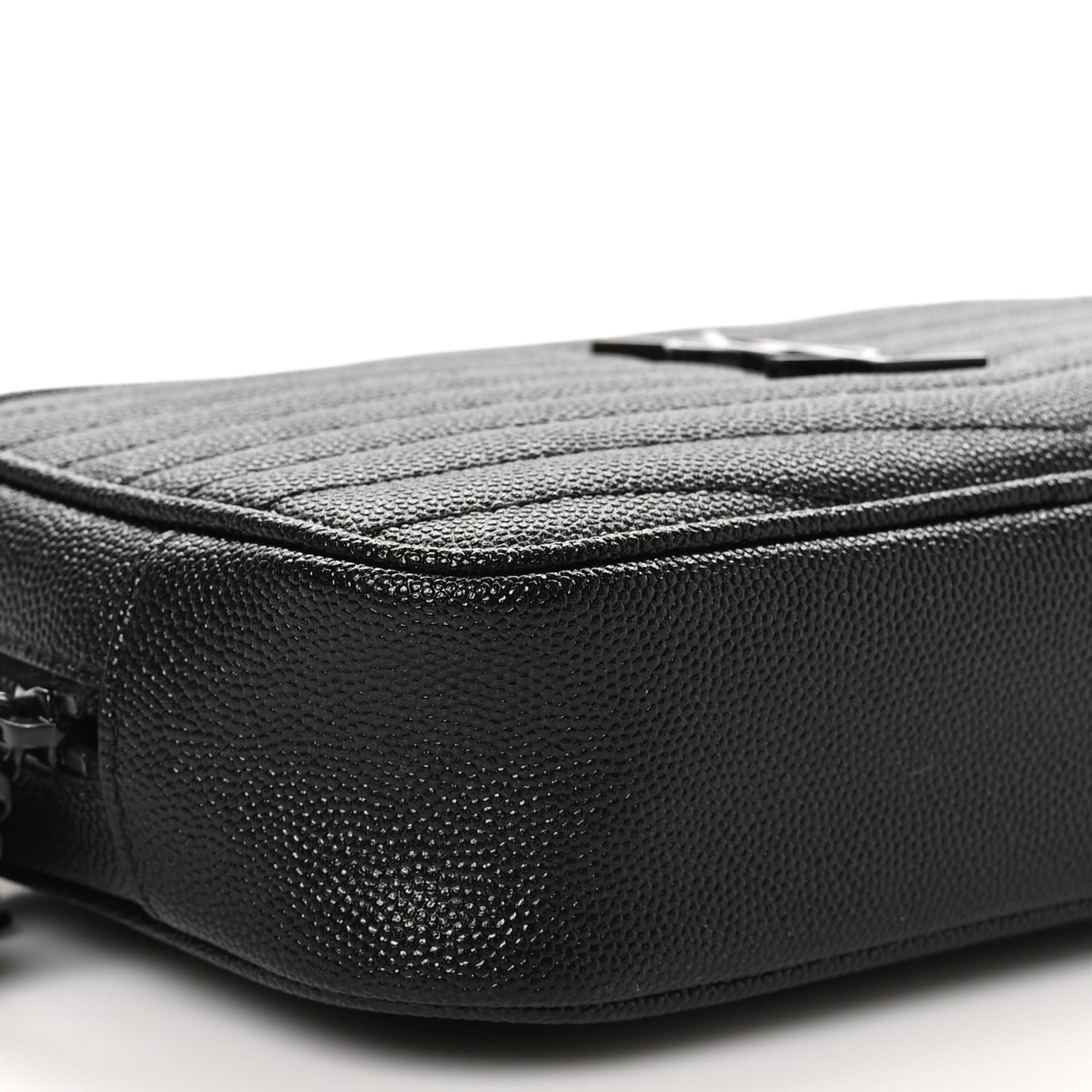 Grain De Poudre Matelasse Monochrome Monogram Mini Lou Camera Bag Black