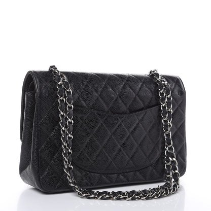 Chanel Caviar Quilted Medium Double Flap Black 3 of 17