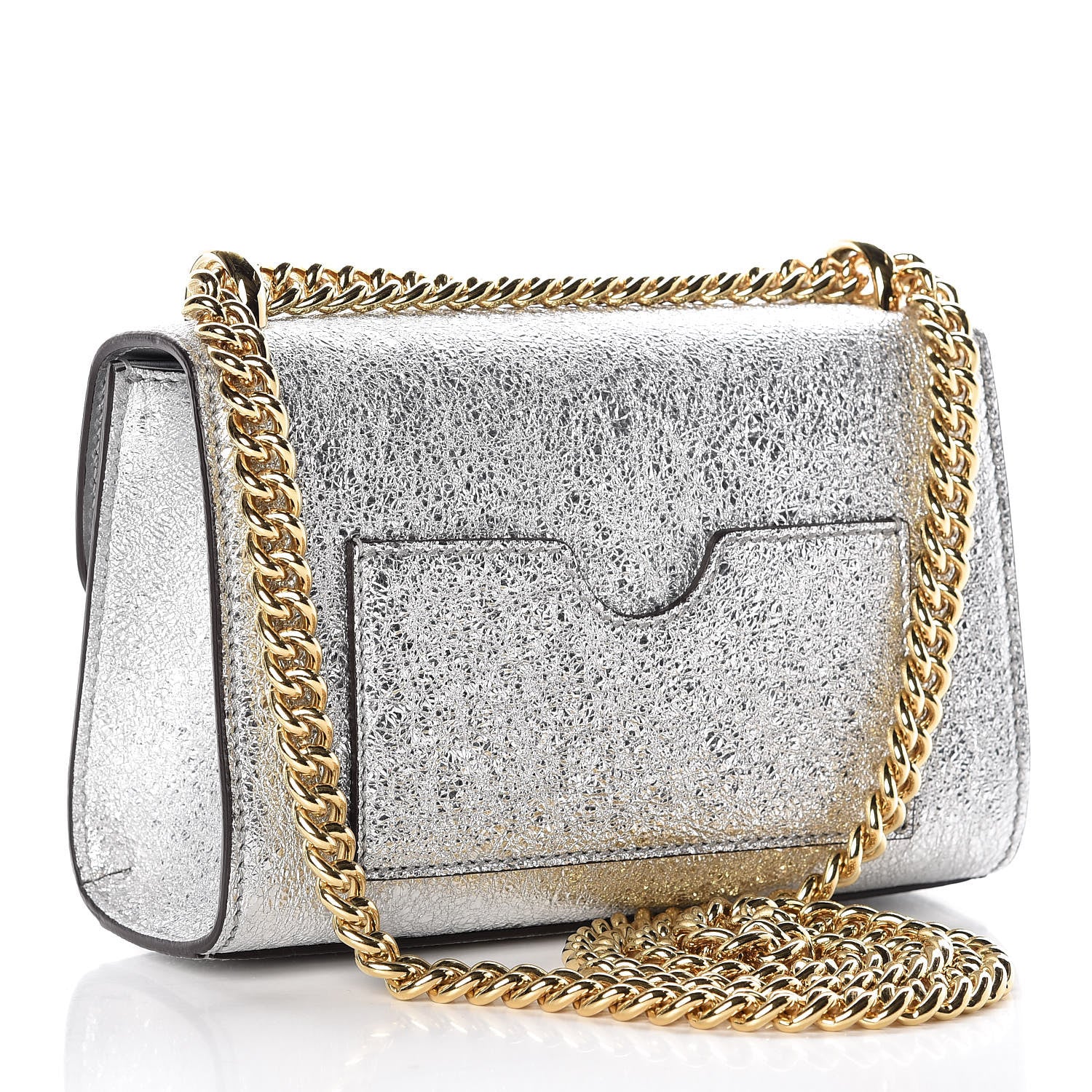 Gucci Galassia Small Padlock Shoulder Bag Argento 4 of 8