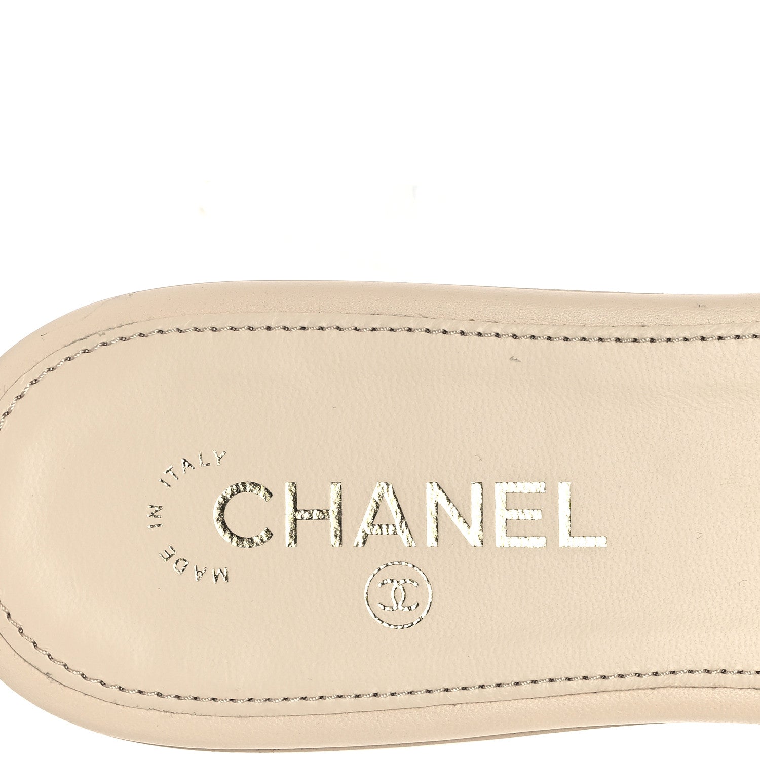 Chanel Lambskin Quilted Turnlock Flat Mules 41 Light Beige 8 of 10