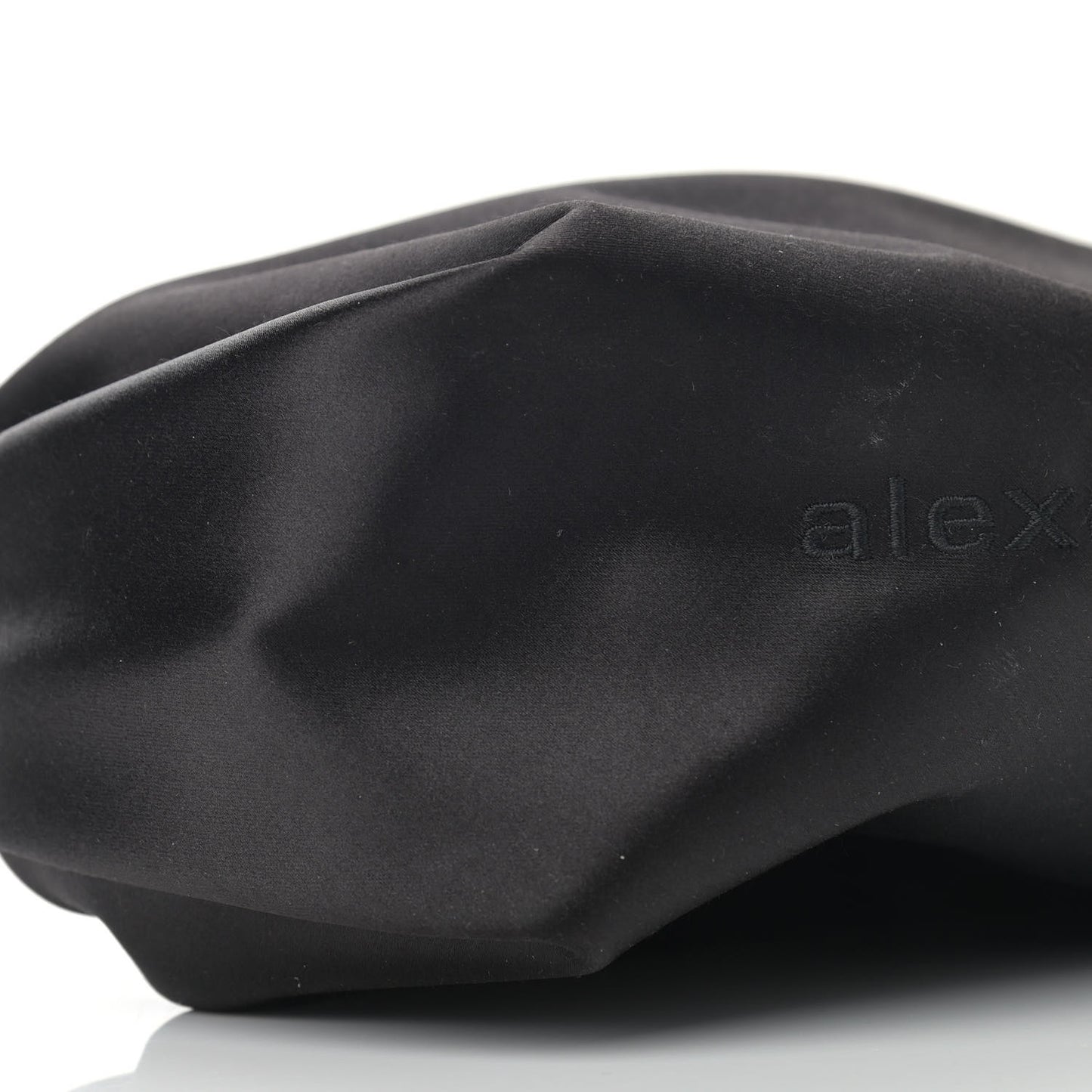 Satin Mini Scrunchie Bag Black