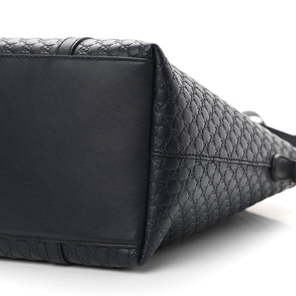 Gucci Soft Microguccissima Dome Satchel Navy 11 of 12