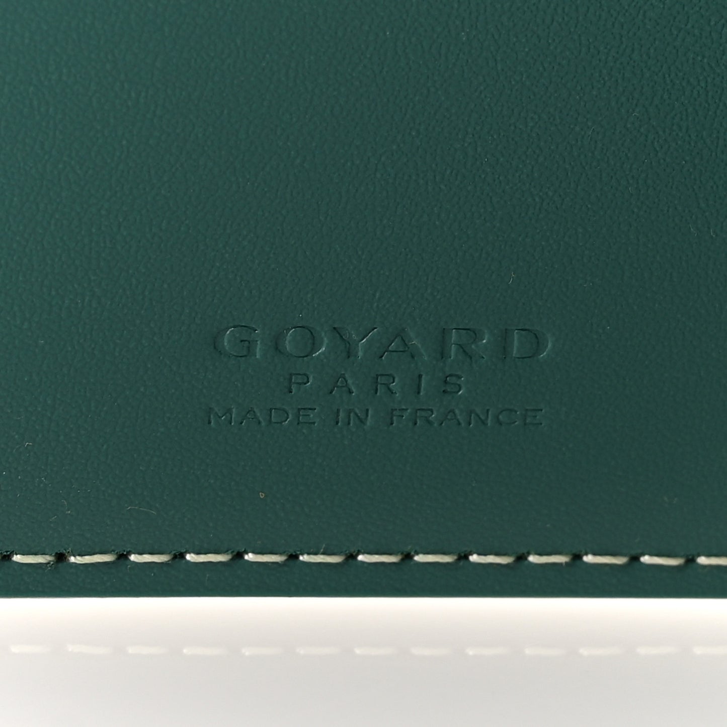 Goyardine Grenelle Passport Wallet Green