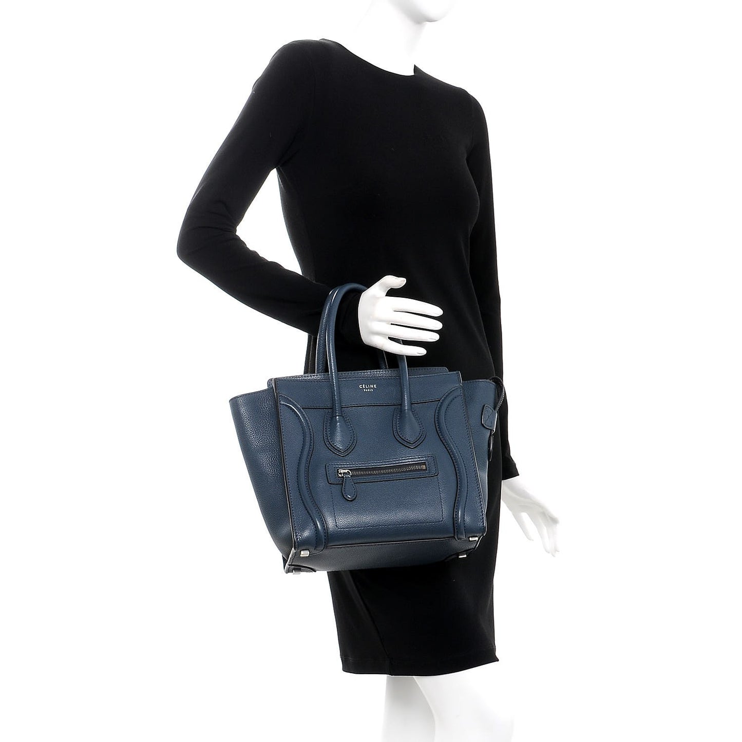 Drummed Calfskin Micro Luggage Orage