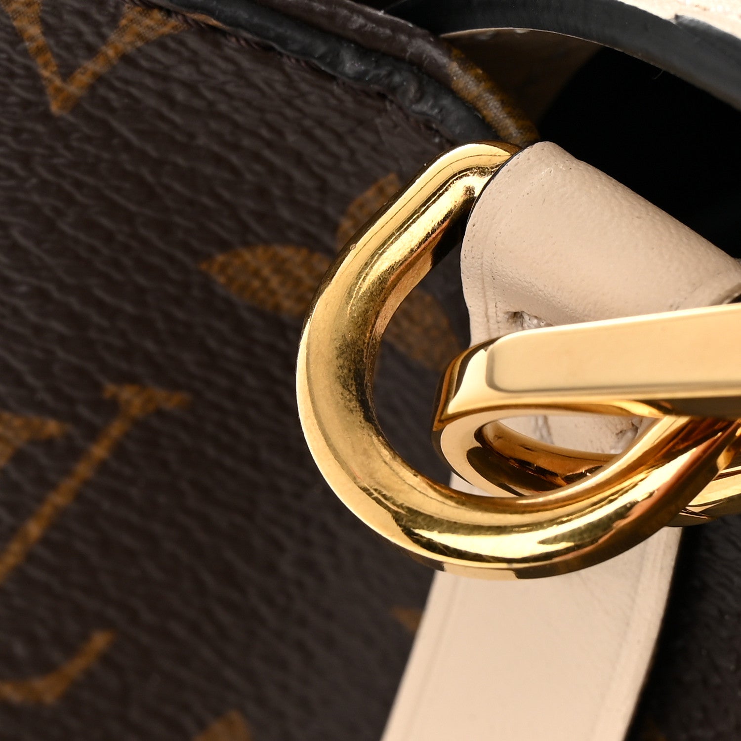 Louis Vuitton Monogram Braided Montaigne MM Creme Beige 12 of 16