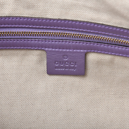 Gucci Metallic Guccissima Lovely Heart Tote Purple 8 of 10