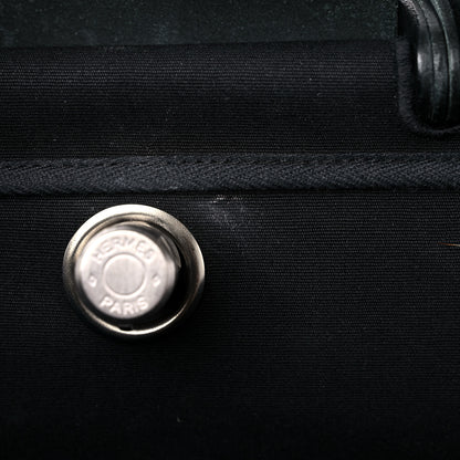Hermes Toile Vache Hunter Herbag 50 Black 17 of 27