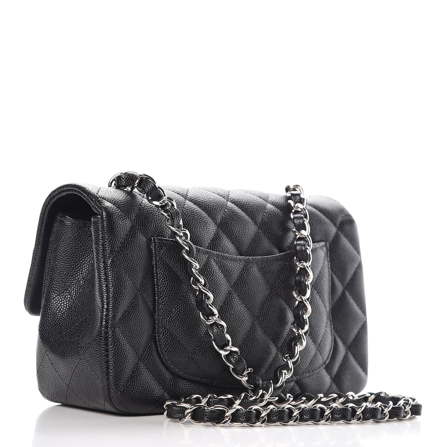 Chanel Caviar Quilted Mini Rectangular Flap Black 3 of 8