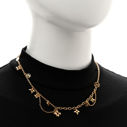 Louis Vuitton Metal Blooming Supple Necklace Gold 2 of 7