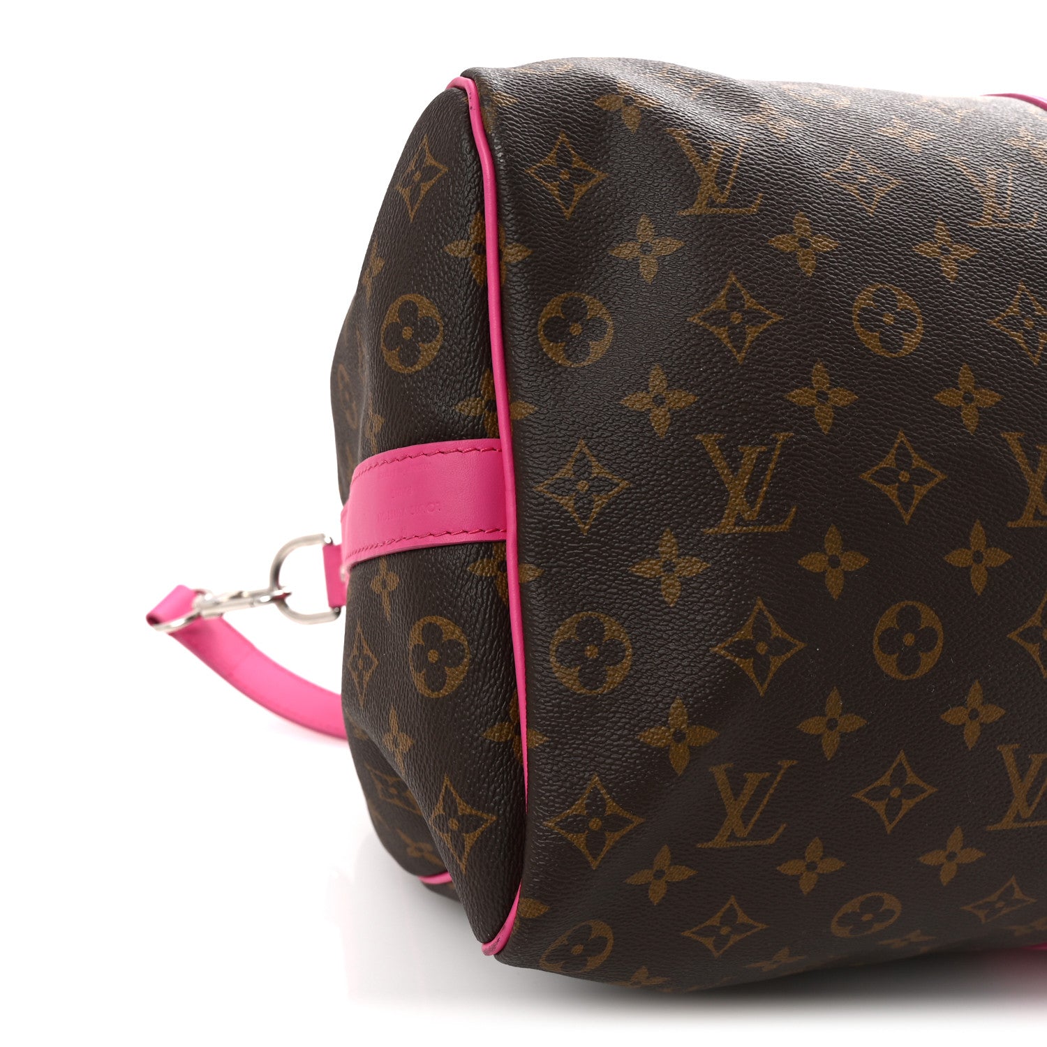 Louis Vuitton Monogram Macassar Keepall Bandouliere 50 Fuchsia 7 of 8