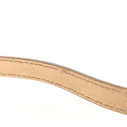 Salvatore Ferragamo Hammered Calfskin Double Handle Small Amy Tote Neutral Gold 15 of 21