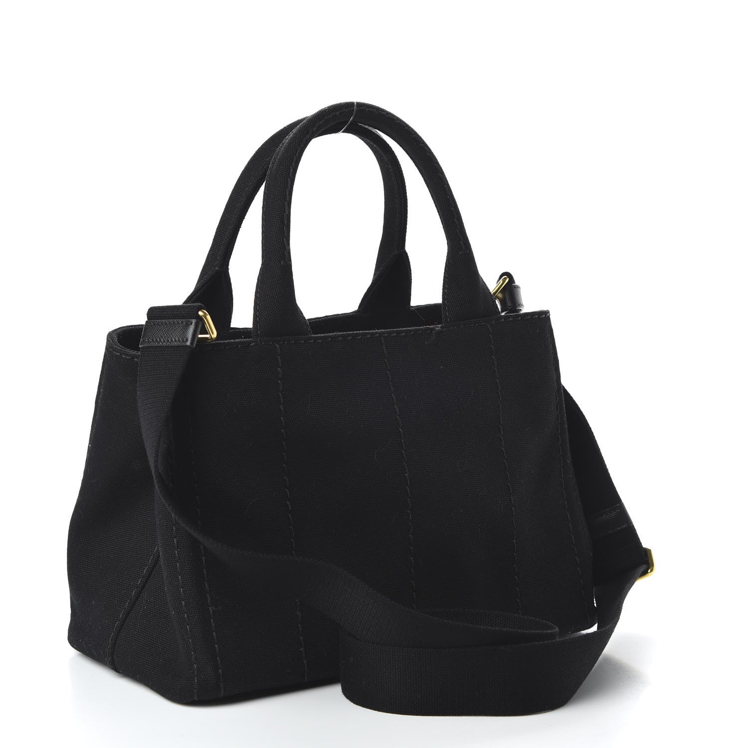 Prada Canapa Small Logo Tote Black 3 of 9