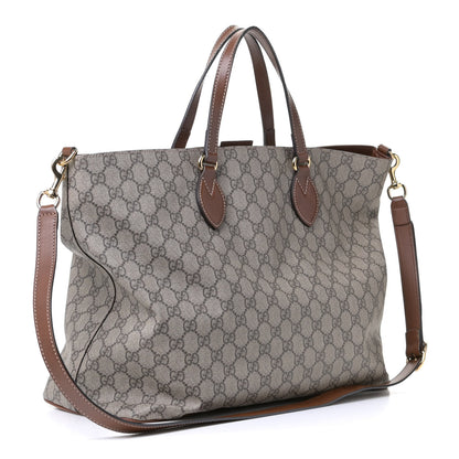 Gucci Soft GG Supreme Monogram Medium Crossbody Tote Beige Cuir 2 of 5