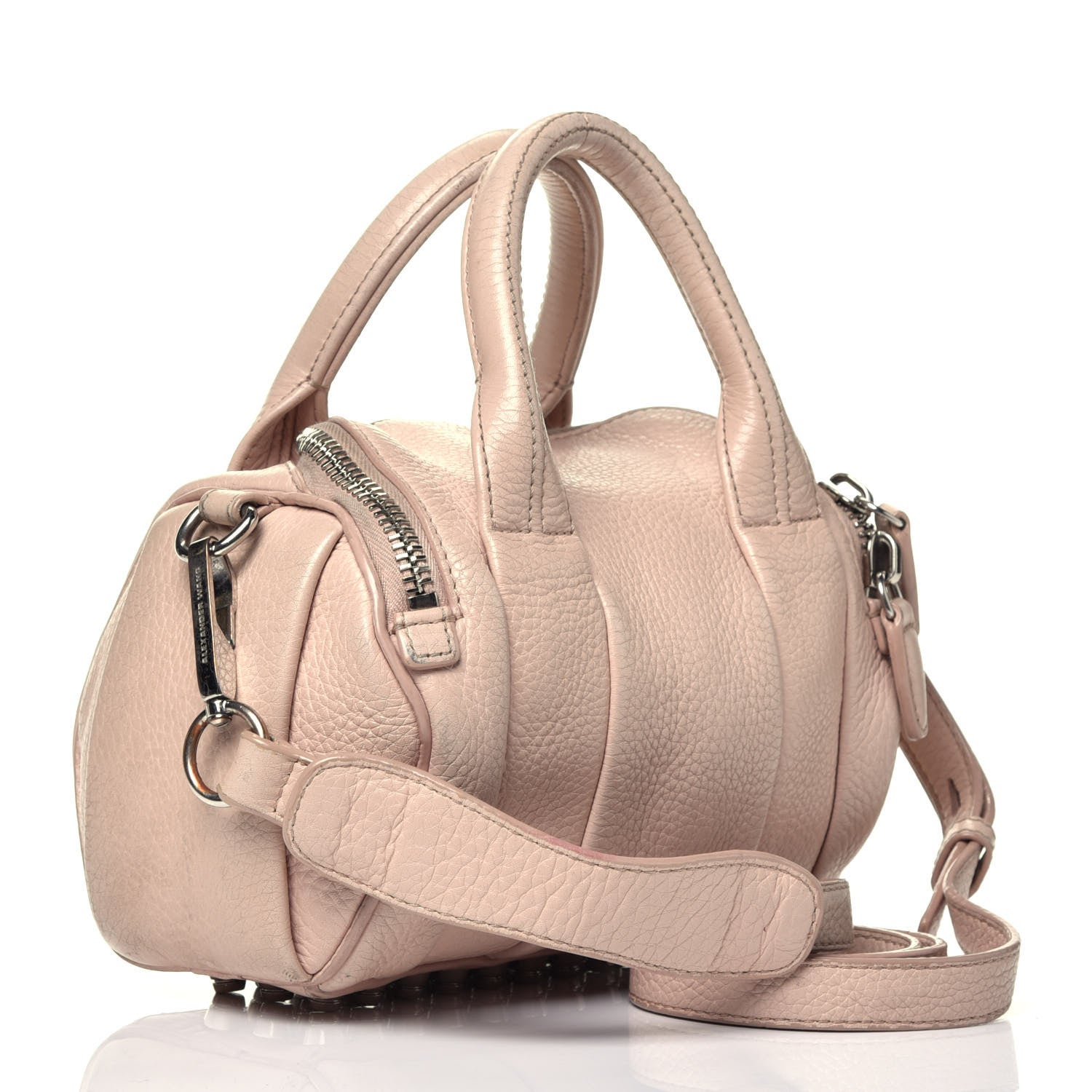 Alexander Wang Pebbled Lambskin Mini Rockie Pale Pink Rhodium Hardware 4 of 9