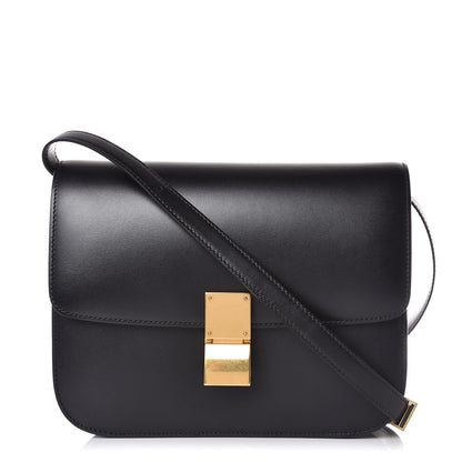 Celine Box Calfskin Medium Classic Box Flap Bag Black 1 of 8