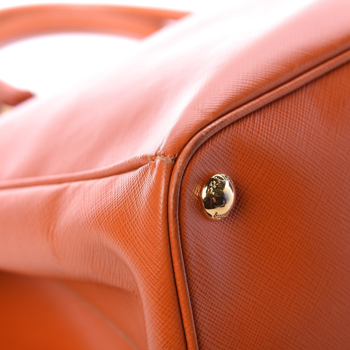 Saffiano Lux Large Tote Papaya